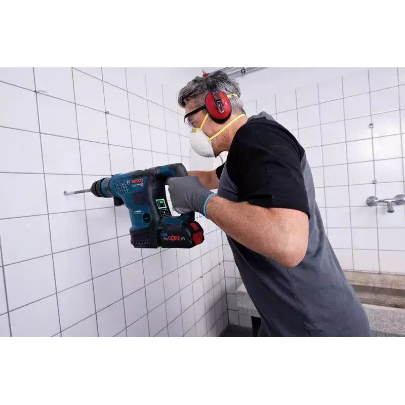Bosch GBH 18V-34 CF Professional 500 RPM SDS Plus 4,9 kg Juoda, Mėlyna