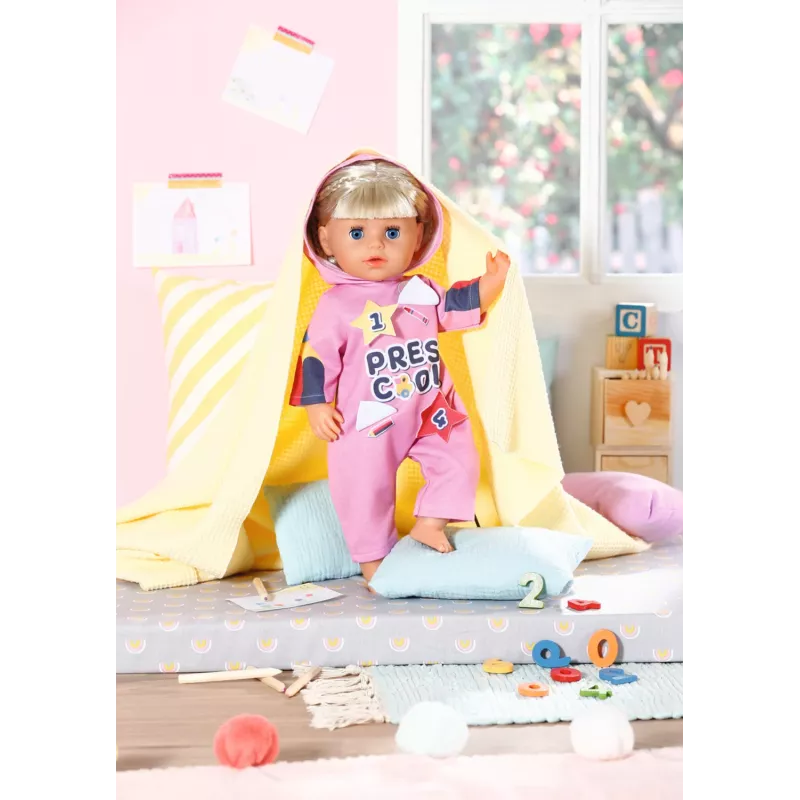 Lėlės kombinezonas BABY born Vaikų darželio kombinezonas + ženkliukai 2 metai 55 g