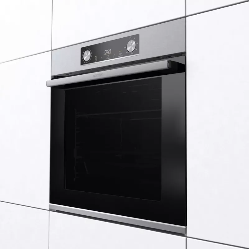 Įmontuojama elektrinė orkaitė Gorenje BIGSPACE 77 L 3500 W — balta, jutiklinis ir sukamasis valdymas, halogeninis apšvietimas