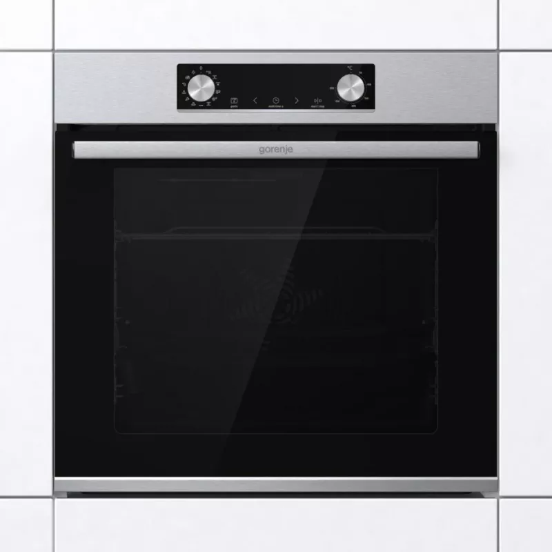 Įmontuojama elektrinė orkaitė Gorenje BIGSPACE 77 L 3500 W — balta, jutiklinis ir sukamasis valdymas, halogeninis apšvietimas