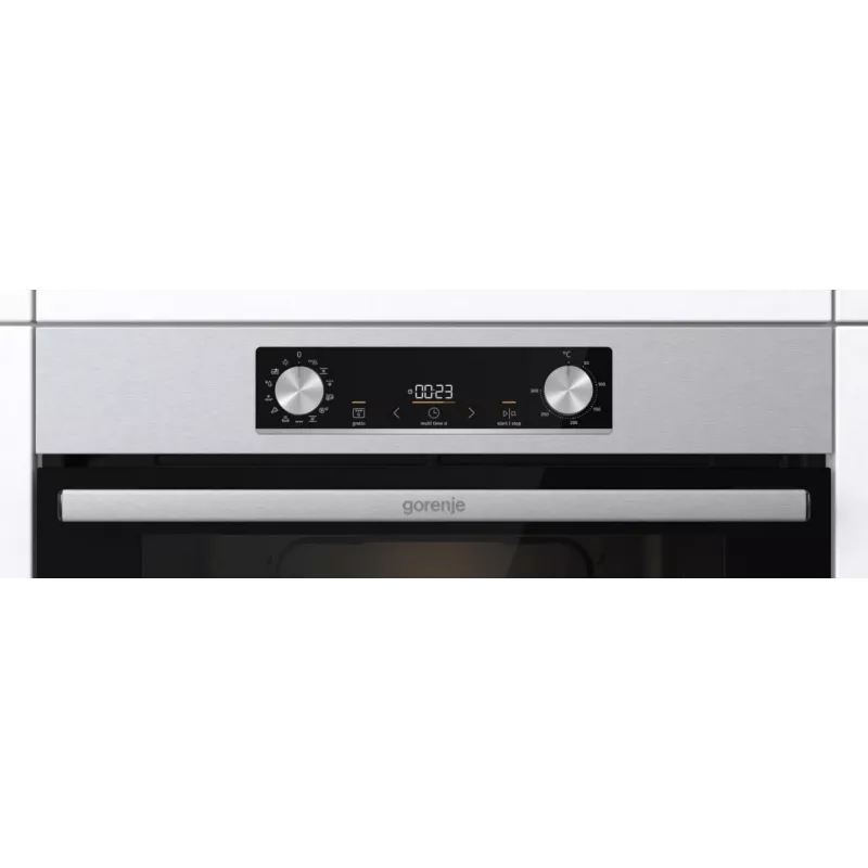Įmontuojama elektrinė orkaitė Gorenje BIGSPACE 77 L 3500 W — balta, jutiklinis ir sukamasis valdymas, halogeninis apšvietimas