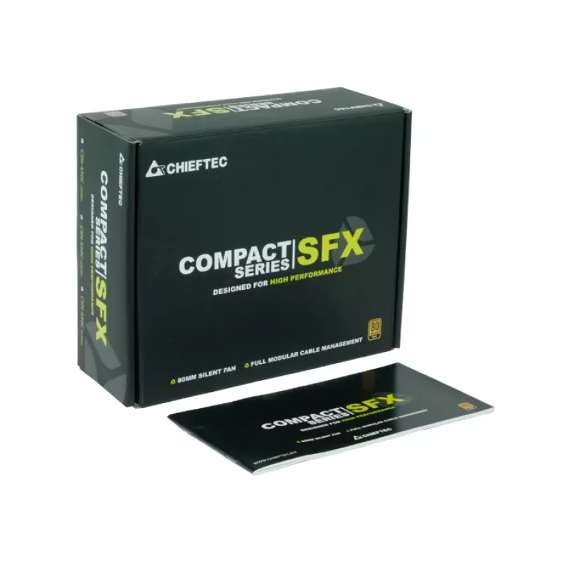 Chieftec CSN-650C maitinimo blokas 650 W 20+4 kontaktų ATX SFX juodas