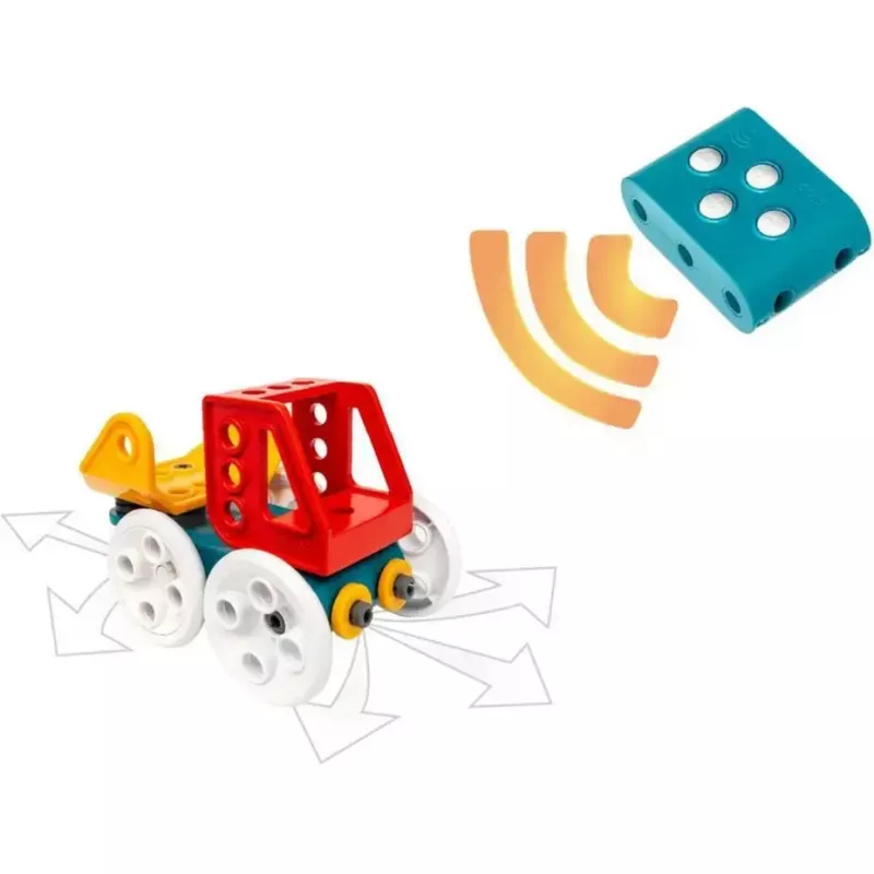 Ravensburger BRIO Builder automobilis su nuotoliniu valdymu — konstravimo žaislų rinkinys, nuotoliniu būdu valdoma transporto priemonė