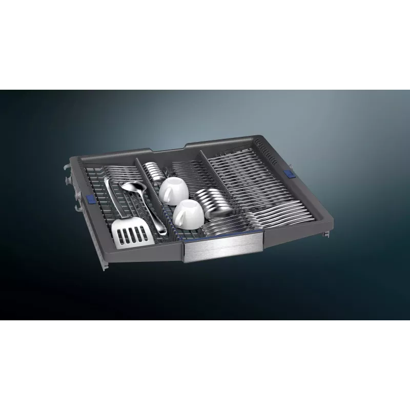 Visiškai integruojama indaplovė Siemens iQ700 SN87TX02CE — 14 vietų, A energijos klasė, 42 dB, 60 cm