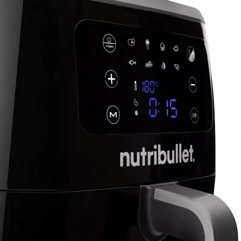 Karšto oro gruzdintuvė NUTRIBULLET XXL Digital oro gruzdintuvė 7 L 1800 W juoda, 8 programos, jutiklinis valdymas