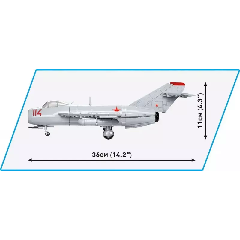 Konstrukcinis žaislas Cobi MiG-17 NATO kodas Fresco modelis 5823 – Cobi plytų rinkinys