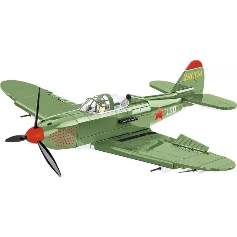 Konstrukcinis žaislas Cobi Bell P-39Q Airacobra alyvuogių žalios spalvos modelio rinkinys