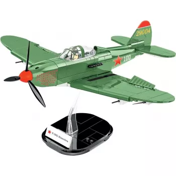 Konstrukcinis žaislas Cobi Bell P-39Q Airacobra alyvuogių žalios spalvos modelio rinkinys
