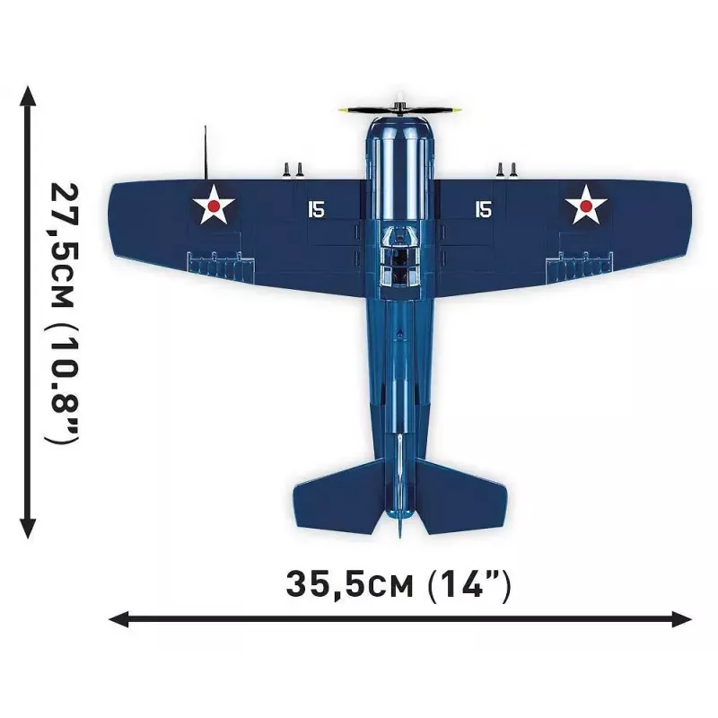 Statybiniai blokeliai COBI F4F Wildcat Northrop Grumman 375 vnt.