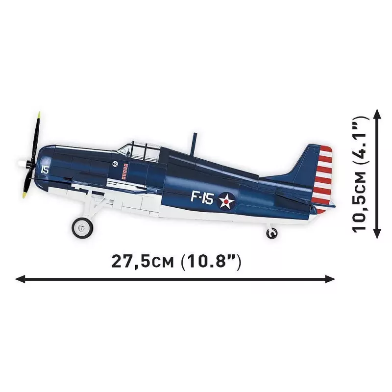 Statybiniai blokeliai COBI F4F Wildcat Northrop Grumman 375 vnt.