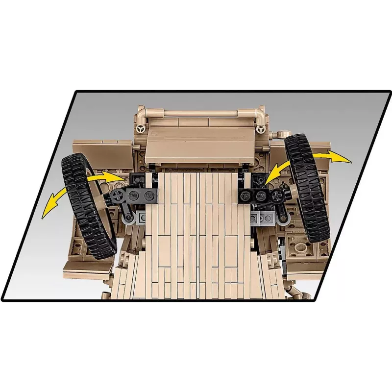 Konstruktorius COBI Kübelwagen Typ 82 1326 detalės Antrasis pasaulinis karas