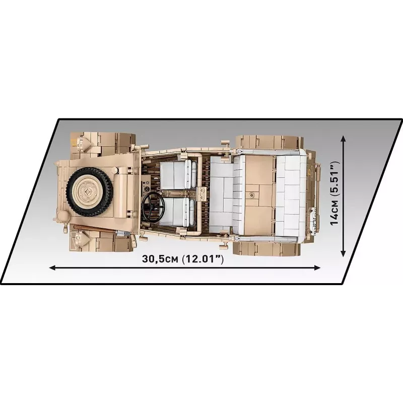 Konstruktorius COBI Kübelwagen Typ 82 1326 detalės Antrasis pasaulinis karas