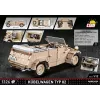 Konstruktorius COBI Kübelwagen Typ 82 1326 detalės Antrasis pasaulinis karas