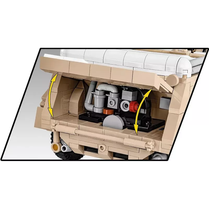 Konstruktorius COBI Kübelwagen Typ 82 1326 detalės Antrasis pasaulinis karas
