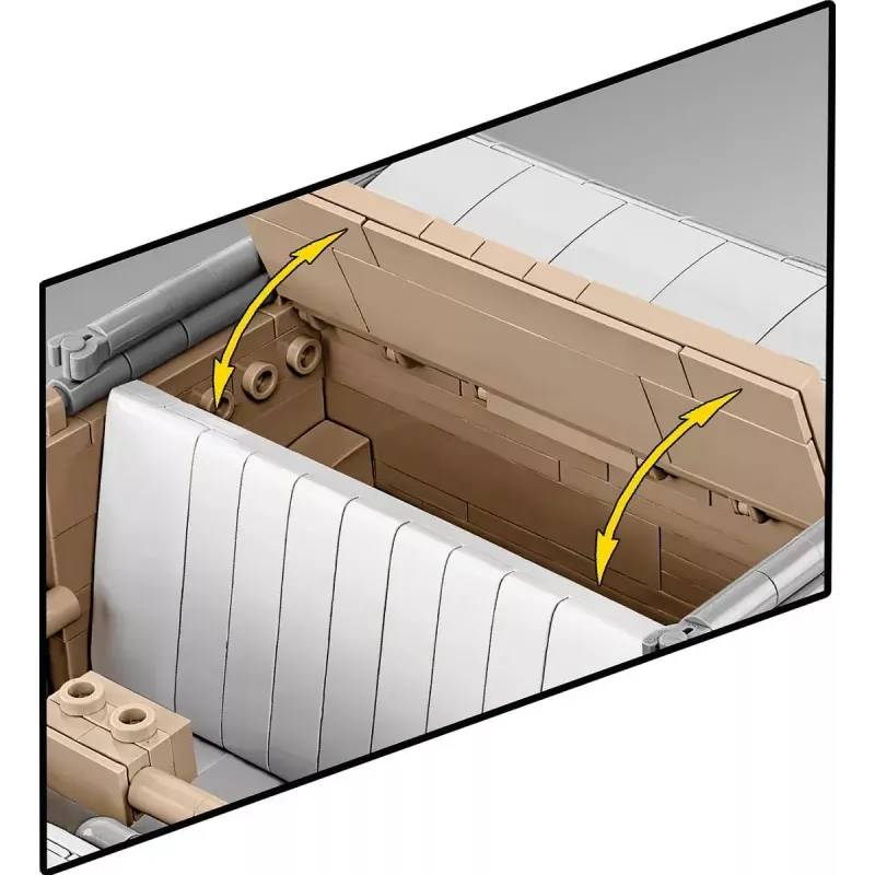 Konstruktorius COBI Kübelwagen Typ 82 1326 detalės Antrasis pasaulinis karas