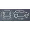 Konstrukcinis žaislas Cobi Fiat Abarth 595 modelis 24514 — mastelis 1:35, kolekcionuojama surenkama transporto priemonė