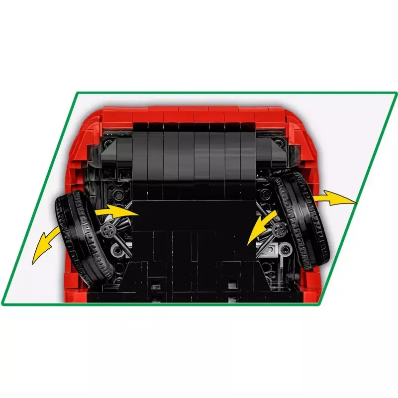 Konstrukcinis žaislas Cobi Lancia Delta HF Integrale 1:35 mastelio modelis COBI-24357, kolekcinis statymo rinkinys