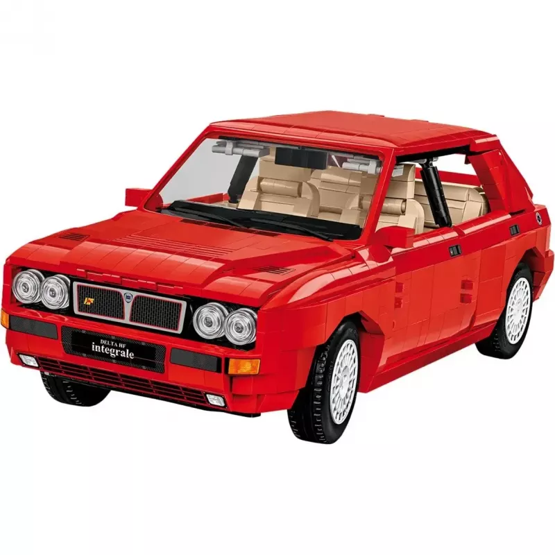 Konstrukcinis žaislas Cobi Lancia Delta HF Integrale 1:35 mastelio modelis COBI-24357, kolekcinis statymo rinkinys