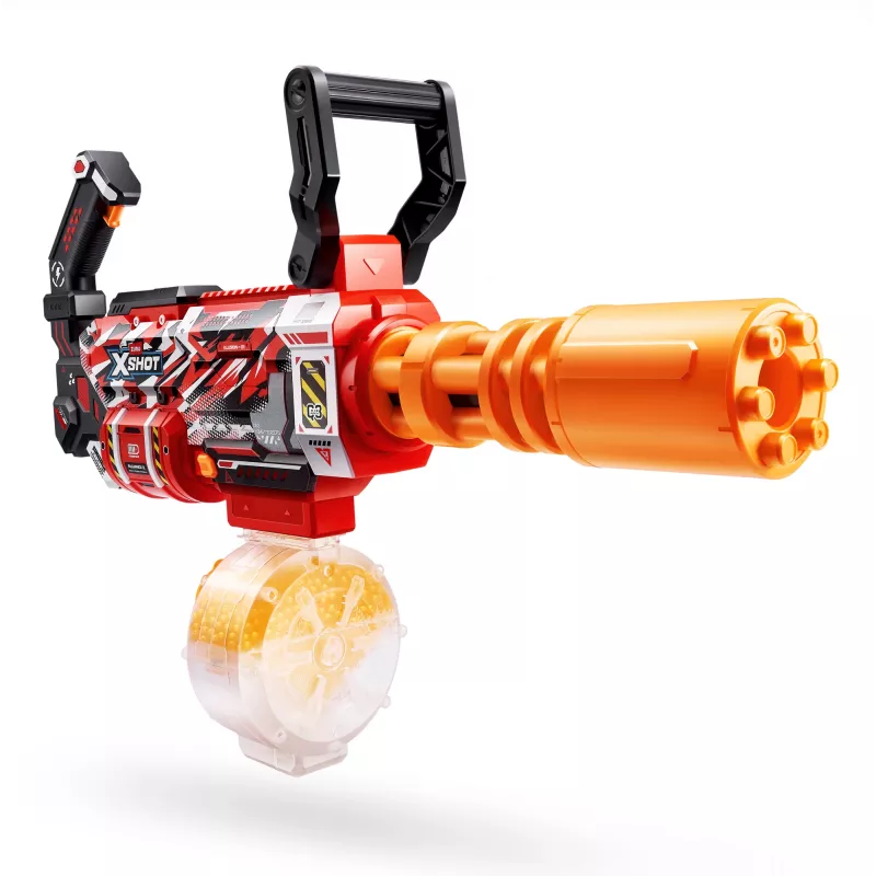 Gel blaster Zuru XSHOT Hyper Gel Gattlin Blaster — greito šaudymo žaislinis blasteris su besisukančia vamzdžiu