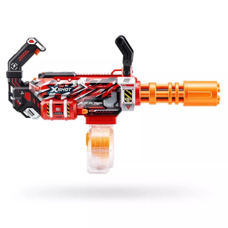 Gel blaster Zuru XSHOT Hyper Gel Gattlin Blaster — greito šaudymo žaislinis blasteris su besisukančia vamzdžiu