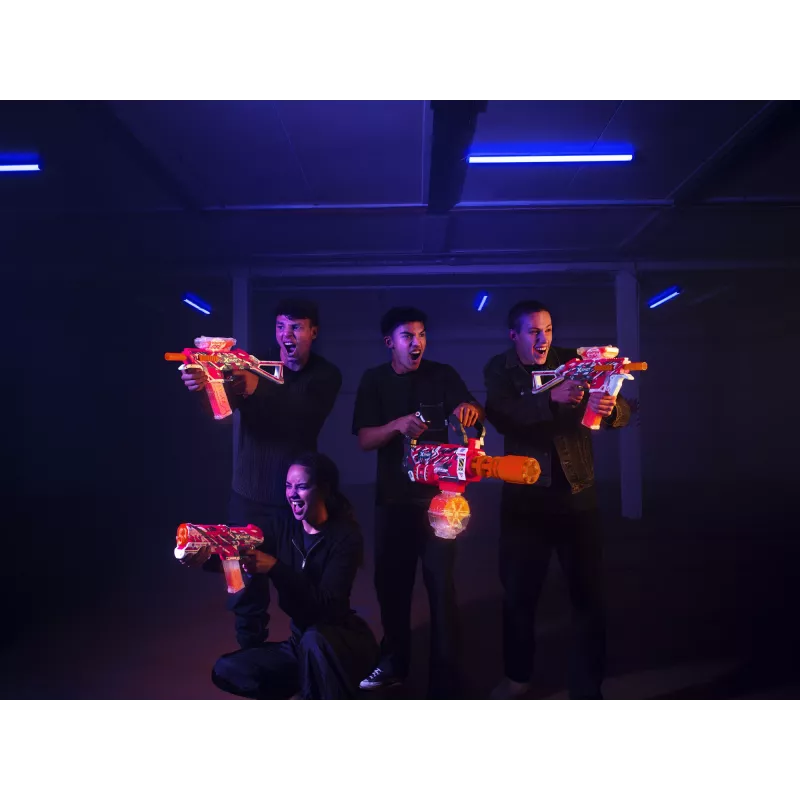 Gel blaster Zuru XSHOT Hyper Gel Gattlin Blaster — greito šaudymo žaislinis blasteris su besisukančia vamzdžiu