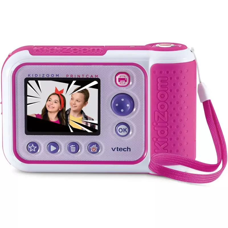 Momentinis spausdinimo fotoaparatas VTech KidiZoom Print Cam rožinis (modelis 80-549164)