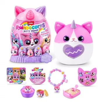 Plush Animal Toy Zuru Rainbocorns Kitty Mania, įvairiaspalvis, nuo 3 metų