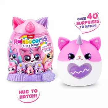 Plush Animal Toy Zuru Rainbocorns Kitty Mania, įvairiaspalvis, nuo 3 metų