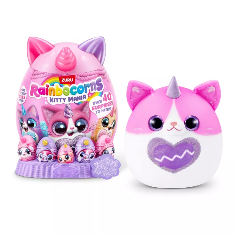 Plush Animal Toy Zuru Rainbocorns Kitty Mania, įvairiaspalvis, nuo 3 metų