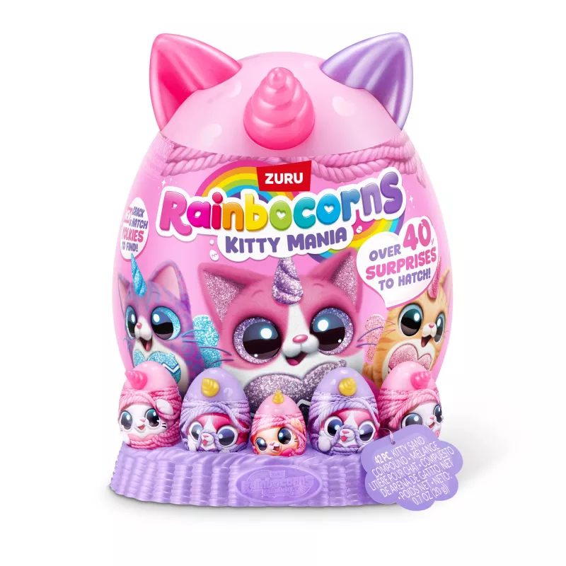 Plush Animal Toy Zuru Rainbocorns Kitty Mania, įvairiaspalvis, nuo 3 metų