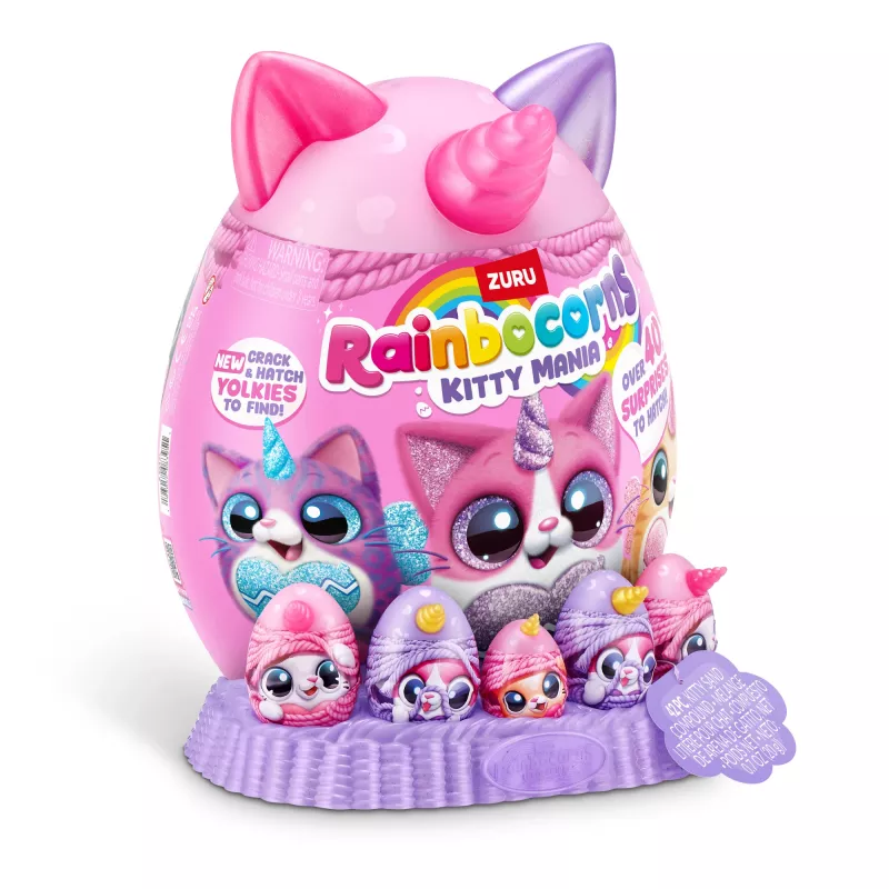 Plush Animal Toy Zuru Rainbocorns Kitty Mania, įvairiaspalvis, nuo 3 metų