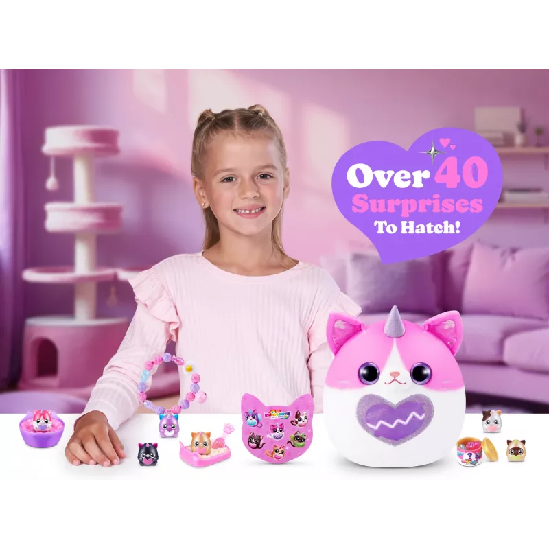 Plush Animal Toy Zuru Rainbocorns Kitty Mania, įvairiaspalvis, nuo 3 metų
