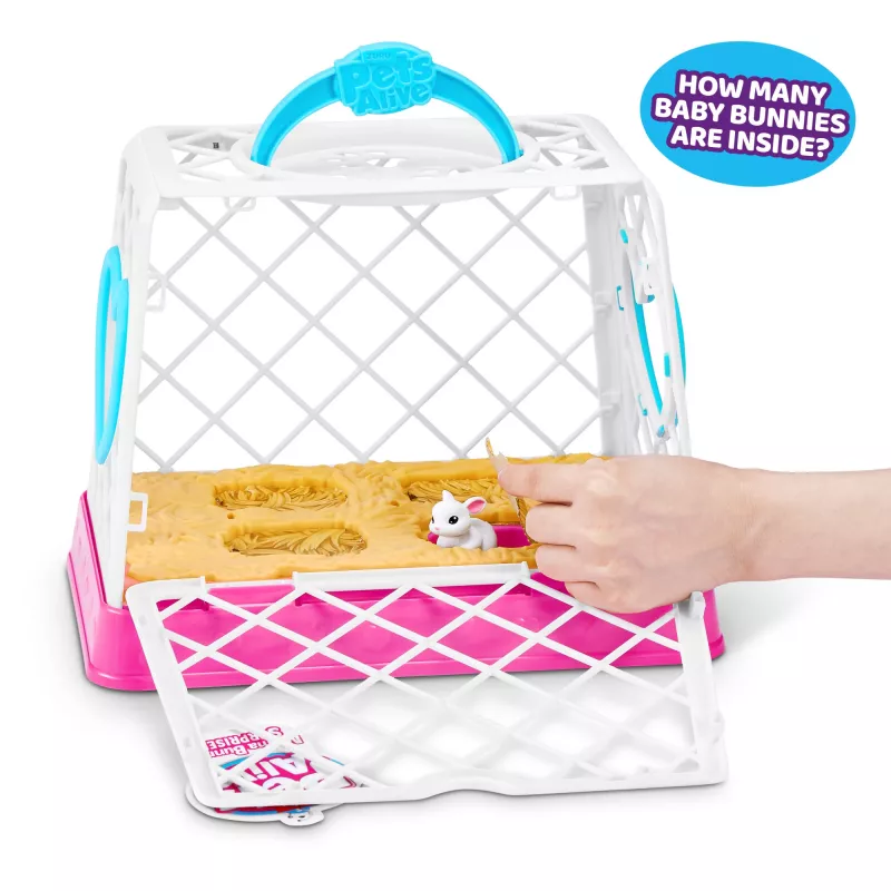 Pliusinis žaislas Zuru Mama Bunny & Baby Surprise, interaktyvi pliušinė pora, asorti