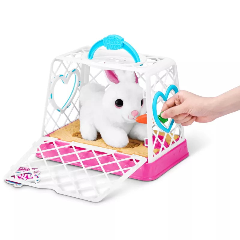 Pliusinis žaislas Zuru Mama Bunny & Baby Surprise, interaktyvi pliušinė pora, asorti