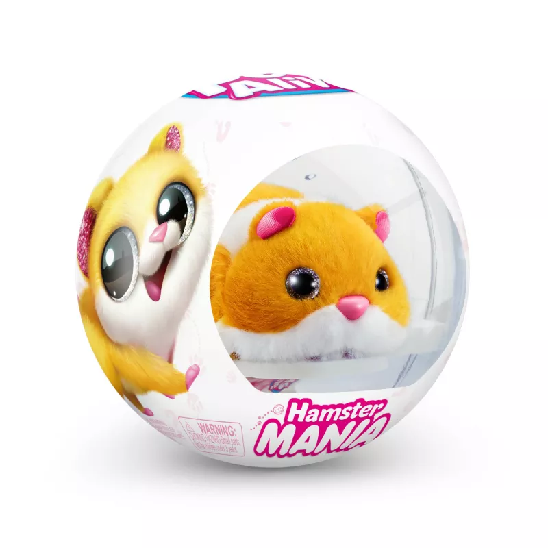 Žaislinis žiurkėnas Zuru Pets Alive Hamster Mania — maitinamas baterijomis interaktyvus žiurkėnas, skirtas vaikams nuo 3 metų, AAA