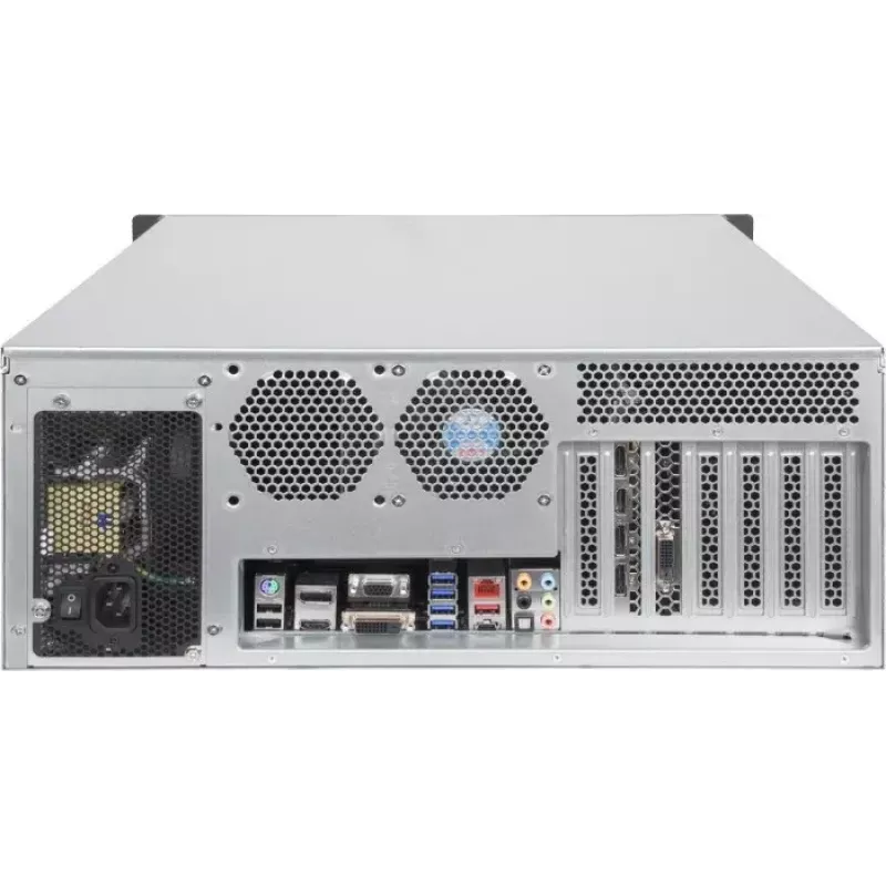 Stovo korpusas SILVERSTONE SST-RM41-H08 8 lizdų 1U serverio važiuoklė — kompaktiškas stovo montavimo korpusas