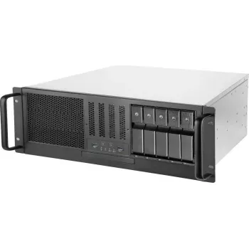 Stovo korpusas SILVERSTONE SST-RM41-H08 8 lizdų 1U serverio važiuoklė — kompaktiškas stovo montavimo korpusas