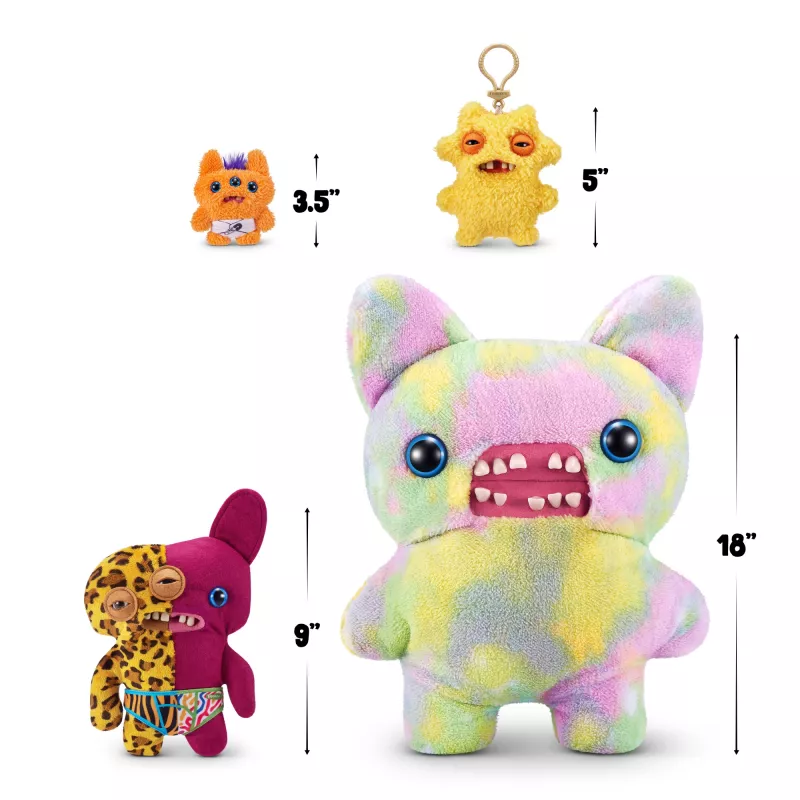 Minkštas žaislas Zuru Fuggler Misfit Monsters 9 coliai — asorti minkšta figūrėlė, vienas vienetas