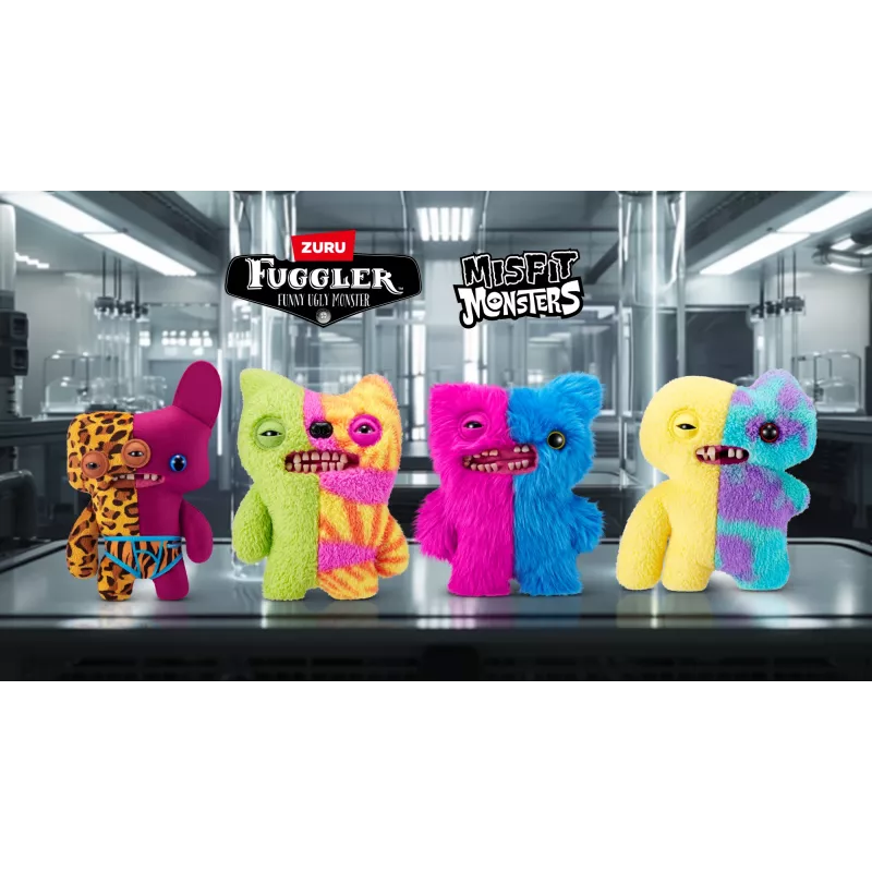 Minkštas žaislas Zuru Fuggler Misfit Monsters 9 coliai — asorti minkšta figūrėlė, vienas vienetas