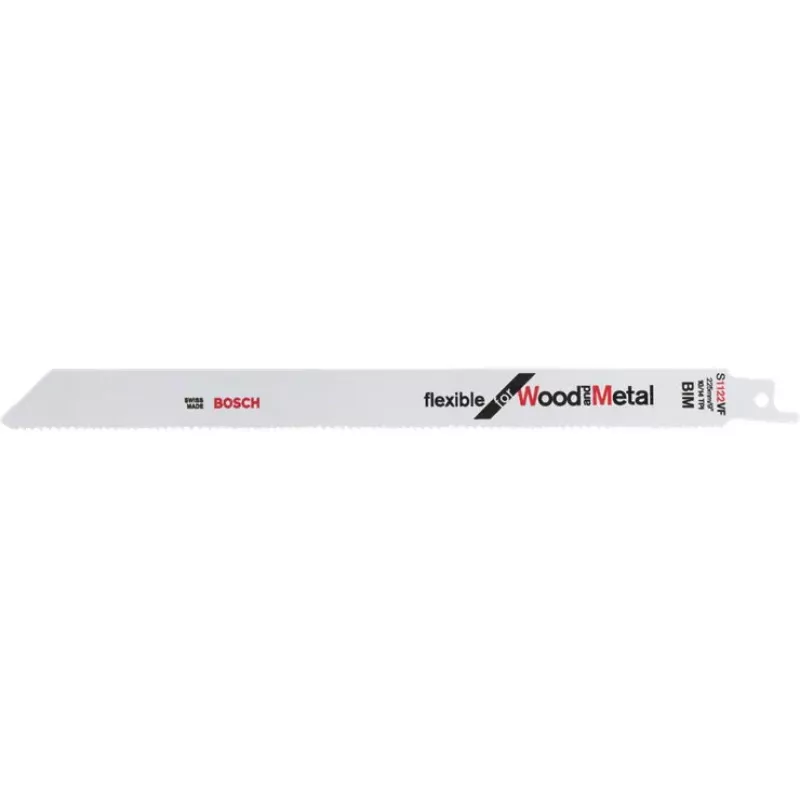 Sabre pjūklo geležtė Bosch S 1122 VF Bimetal 22,5 cm 10-14 TPI