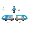 Žaidimų transporto priemonių bėgių priedas BRIO 33506 — 3 vnt., įvairiaspalvis, AAA baterija