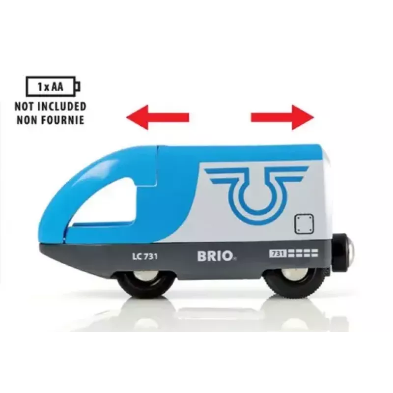 Žaidimų transporto priemonių bėgių priedas BRIO 33506 — 3 vnt., įvairiaspalvis, AAA baterija