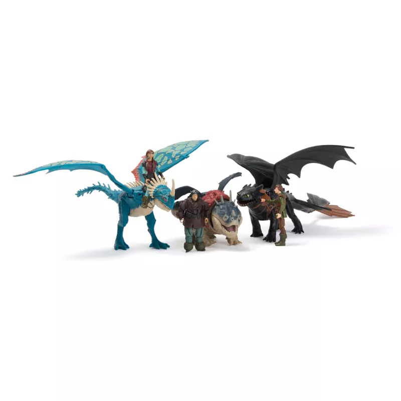 Veiksmo figūrėlių rinkinys Spinmaster – DreamWorks Dragons: Gronckle & Fishlegs, įvairiaspalvis, amžius 4+