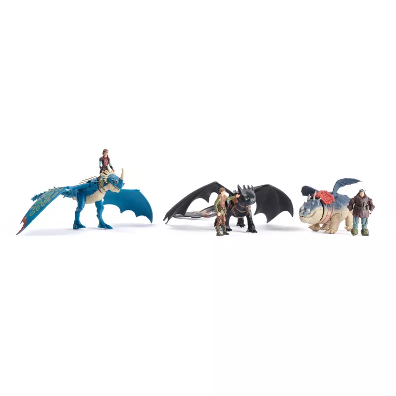 Veiksmo figūrėlių rinkinys Spinmaster – DreamWorks Dragons: Gronckle & Fishlegs, įvairiaspalvis, amžius 4+