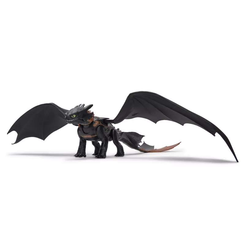 Veiksmo figūrėlė Spinmaster Ultimate Plasma Blast Toothless 25 colių sparnai, šviesos ir garsai, nuo 4 metų