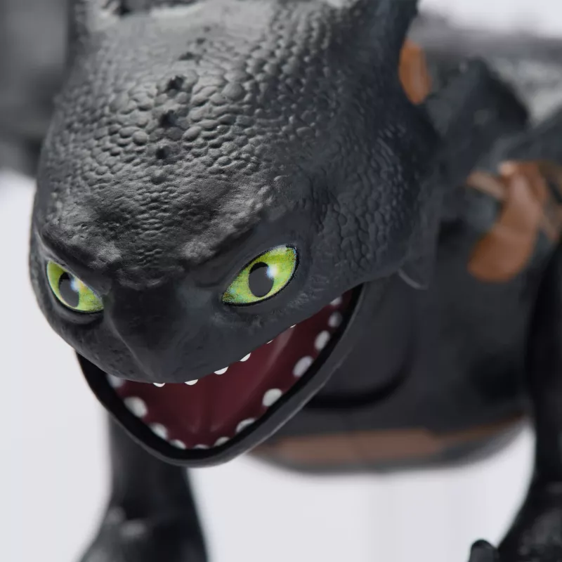 Veiksmo figūrėlė Spinmaster Ultimate Plasma Blast Toothless 25 colių sparnai, šviesos ir garsai, nuo 4 metų