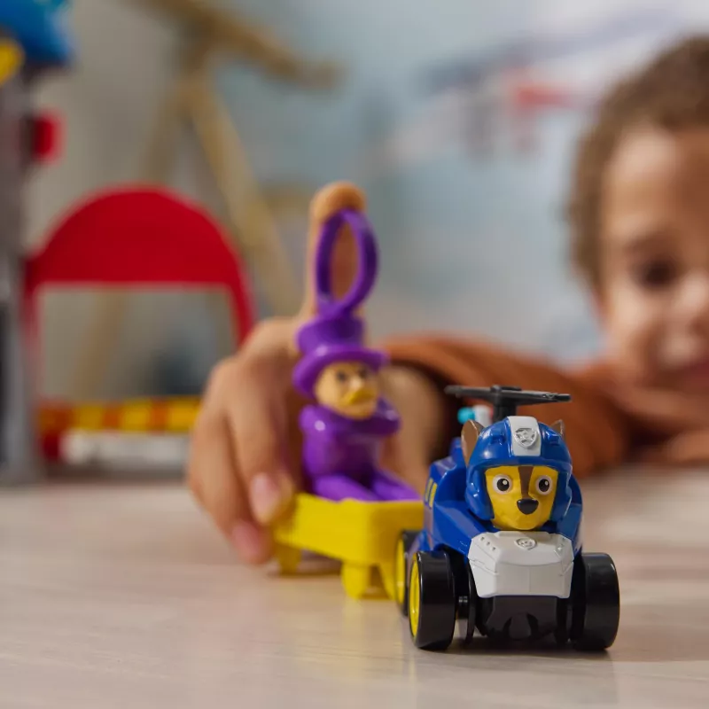PAW Patrol : Air Rescue, Pup Squad Adventure Bay Airport Playset, su Chase žaisliniu automobiliu ir transporto priemonių paleidikliu, žaislai berniukams ir mergaitėms nuo 3 metų