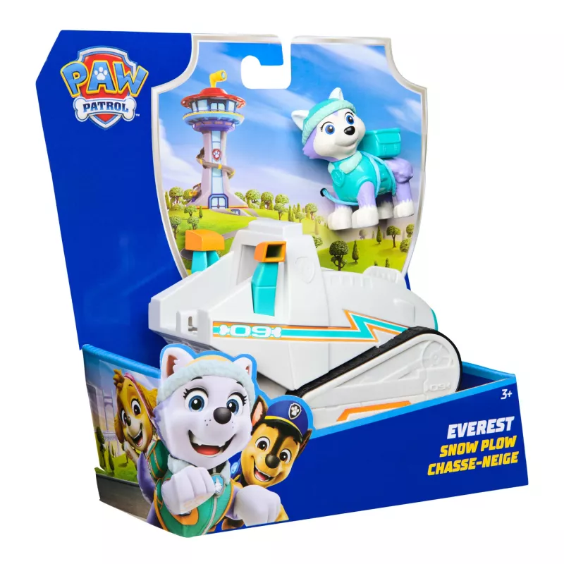 Spinmaster PAW Patrol Everest sniego plūgas — plastikinis, nuo 3 metų, turkio/baltos spalvos