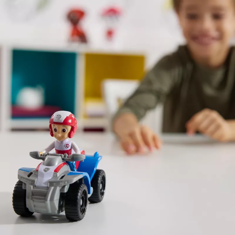 PAW Patrol, Ryderio visureigis – žaislinė transporto priemonė su kolekcionuojama figūrėle, tvarūs vaikiški žaislai berniukams ir mergaitėms nuo 3 metų