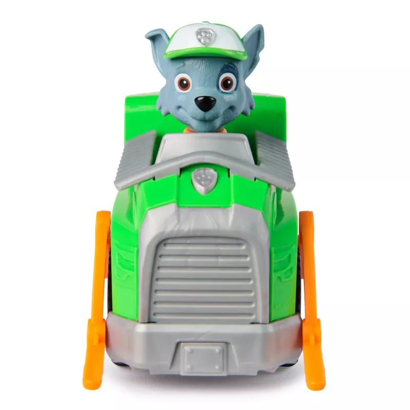 PAW Patrol, Rocky's Recycle Truck, Žaislinė transporto priemonė su kolekcionuojama veiksmo figūrėle, Tvariai mąstantys vaikiški žaislai berniukams ir mergaitėms nuo 3 metų